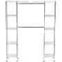 Seville Classics Expandable Double-Rod Clothes Rack Closet Organizer System, 58" to 83" W x 14" D x 72", Plated Steel Seville Classics Expandable Double-Rod Clothes Rack Closet Organizer System, 58" to 83" W x 14" D x 72", Plated Steel