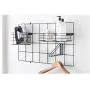 iDesign Jayce Metal Hanger Hook for Modular Grid Wall System, Storage Hooks for Kitchen, Bathroom, Bedroom, Office, Basement, Garage 7.63&quot x 1&quot x 4.56&quot - Matte Black