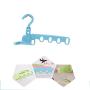 HJYPYJ Magic Hanger,Portable Magical Hangers,Durable PP Hanger,Space-Saving Organizer Hangers,5Kg Load Thick Design/Blue / 29x18cm