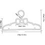20pcs Set Childrens Bow Hanger Home Baby Clothes Hanger Color Random