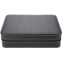 Fdit Watch Display 10 Grids Storage Boxes Zipper Travel Collector Case Organizer