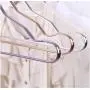 10pcs Random Color Children Adult Non-Slip Metal Shirt Trouser Hook Hangers Coat Hanger Clothes Accessories Rack