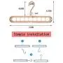 Juanssifer Space Saving Hangers 5 PCS, Rotatable Multifunctional Magic Cascading Hanger, Closet Clothes Hanger Organizer