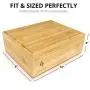 Rolling Tray Stash Boxes - Extra Large Bamboo Boxes w/Ample Storage Space to Organize All Smoking Accessories - Comes with Convertible Rolling Tray Lid