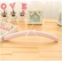 5pcs Random Color 41cm European Style Anti Skid Satin Padded Clothes Hangers, for Adult Dress Hanger with Sponge Padded Seamless Hanging