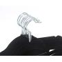 Decor Hut Velvet Covered Hangers ? 30 Pack Non-Slip Black Hangers for Clothes ? Premium Quality Materials - Easy Slide & Sturdy Design ? Slim to Save Closet Space