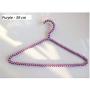 5pcs Random Color Adult Hangers with Pearls Clothes Hangers Pearl Trouser Hanger Clip for Clothing Shop and Home