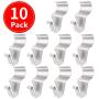 Vinyl Siding Hooks (10 Pack), Heavy Duty Stainless Steel Low Profile No Hole Hanger