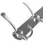 BAOEF Coat Hat Hook,Metal Robe Rail Rack Towel Hanger with Flared Tri-Hook,Colset Organizer for Home,Entryway,Office,Keys,Scarf,Jacket,Backpack,Wall Mounted,Silver
