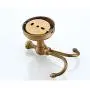 WDDMFR Robe Hooks Antique Brass Towel Hooks Coat Hanger Door Wall Hook Cloth Towel Bath Retro Home Deco Bathroom Accessories Rack