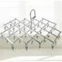 Vosarea Stainless Steel Clothes Hanger Space Saving Foldable Clothes Hangers Non-Slip with 35pcs Clips for Drying Clthes,Towels,Underwear,Socks Vosarea Stainless Steel Clothes Hanger Space Saving Foldable Clothes Hangers Non-Slip with 35pcs Clips for Drying Clthes,Towels,Underwear,Socks