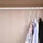Bloberey Space Saving Hangers Metal Magic Cascading Hanger 10 Inch 6 x 2 Slots Closet Clothing Hanger Organizers（Pack of 20）