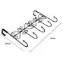 Dingang Over The Door Hanger Rack - Decorative Hanger Holder for Home Office Use 5 Hooks Black Dingang Over The Door Hanger Rack - Decorative Hanger Holder for Home Office Use 5 Hooks Black