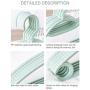 10pcs Random Color Multi-Functional Cloth Hanger Solid Plastic Non-Slip Cloth Rack Home Closet Organizer Shirt Coat Drying Rack Hanger