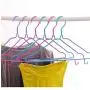 10pcs Random Color 38cm Durable Closet Adult Skirt Dress Clothes Hangers, with Trouser Bar Hook Non-Slip Rack 10pcs Random Color 38cm Durable Closet Adult Skirt Dress Clothes Hangers, with Trouser Bar Hook Non-Slip Rack