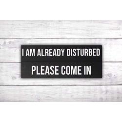 Please Come In Front Door Sign | Funny Door Sign | Front Porch Sign | Welcome Sign | Rustic Door Hanger -by LEADING EDGE DESIGNS