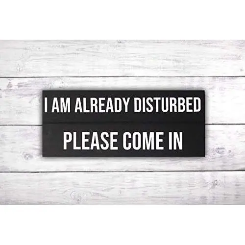 Please Come In Front Door Sign | Funny Door Sign | Front Porch Sign | Welcome Sign | Rustic Door Hanger -by LEADING EDGE DESIGNS