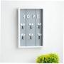 Wooden Wall Mount Key Hooks Home Wall Decor Key Holder Wooden Storage Shelf Wall Hanging Hook For Coat Key Bag Jewelry Clothes Home Storage Rack Key Hanger Grey Home Accessories
