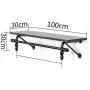 Coat Racks Retro Clothing Store Display Stand Wall-Mounted Hanger Clothes Hanger Shelf (Size : 100cm) Coat Racks Retro Clothing Store Display Stand Wall-Mounted Hanger Clothes Hanger Shelf (Size : 100cm)