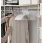 HongTeng Seamless Hanger Clothes Hanging Household Plastic Non-Slip Clothes Drying Clothes Support (Size : 20)