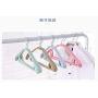 zhihuoyou Wide Shoulder Non-Slip Household Hanger Plastic Clothes Rack Clothes Rack Clothes Support 10 Packs Nordic Powder