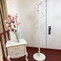 XIAOLONG Simple Coat Rack Assembly Solid Wood Hanger Floor Disc Clothes Rack White Bedroom Modern Minimalist Hanger