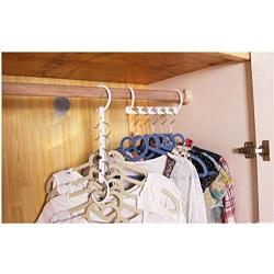3D Space Saving 10pcs Hanger Magic Clothes Hanger with Hook Closet Organizer Home Tool