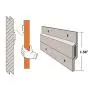 Aluminum Z-Hanger, 6ft Lengths with Holes 1" on Center (2 Pack)