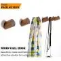 Wall Hooks, Felidio Natural Wood Coat Hooks Wall Mounted (Pack of 2pcs) - Rustic Wall Coat Rack Hat Hooks Robe Hook Entryway Wall Hangers Heavy Duty Hooks for Hanging Towels (Black Walnut) Wall Hooks, Felidio Natural Wood Coat Hooks Wall Mounted (Pack of 2pcs) - Rustic Wall Coat Rack Hat Hooks Robe Hook Entryway Wall Hangers Heavy Duty Hooks for Hanging Towels (Black Walnut)