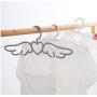 10pcs Random Color Angel Wings Shape Traceless Non-Slip Hanger Wardrobe Organizer for Home Hotel Clothes Hangers Scarf Tie Hook