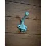 Classic Dual Wall Hook, Small Coat Hanger, Vintage Teal or Pick Color, Handpainted Cast Iron, Vintage Style, For Bathroom Towels, Keys, Robes, Purses