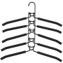 2pcs Random Color Anti Slip Wardrobe Organizer Trouser Multi Layers Coat Hanging Clothes Hangers Multifunctional Space Saving Storage Racks Hook