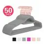 MIZGI Premium Velvet Hangers (Pack of 50) Heavyduty - Non Slip - Clothes Hangers Gray - Copper/Rose Gold Hooks,Space Saving Suit Hangers with Accessory Bar MIZGI Premium Velvet Hangers (Pack of 50) Heavyduty - Non Slip - Clothes Hangers Gray - Copper/Rose Gold Hooks,Space Saving Suit Hangers with Accessory Bar