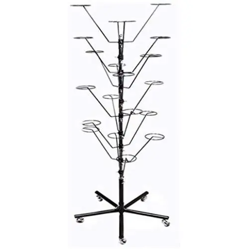 10 Layers Revolving Hat Floor Rack Hanger Retail Store Display Clothes Hang-BLK 10 Layers Revolving Hat Floor Rack Hanger Retail Store Display Clothes Hang-BLK