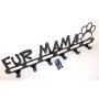 Dog Leash Wall Hanger Hook Holder Fur Mama Gloss Black Handmade in USA Dog Leash Wall Hanger Hook Holder Fur Mama Gloss Black Handmade in USA