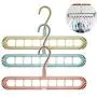 SUNTRADE 3PCS Space Saving Multi-Function Hangers Nine-Hole Hanger Heavy Clothes Suit Pants Coat Skirt SUNTRADE 3PCS Space Saving Multi-Function Hangers Nine-Hole Hanger Heavy Clothes Suit Pants Coat Skirt