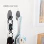 Kanzd 6 Self Adhesive Metal Hook Strong Stick On Wall Hanging Bathroom Kitchen Hanger Coat Hooks