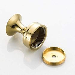 LIOOBO Brass Wall Hook Decorative Robe Coat Hook Bathroom Towel Hanger Closet Clothes Hat Hanging Rack for Kitchen Home (Golden)