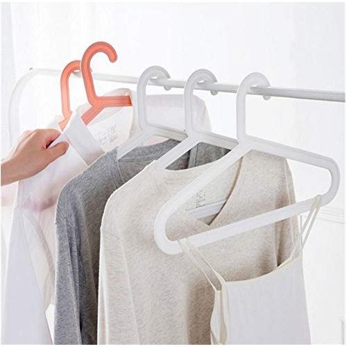 10pcs Random Color Stainless Steel Clothes Hanger Non-Slip Space Saving Clothes Hangers with Hook Closet Organizer Drying Racks