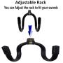 Flexible Adjustable W Rack, Multifunction Wall Mount Display Stand, Multipurpose Holder Hooks, Universal Organizer Storage Clips, Wall Hanger for Skateboard, VR Headset, Sword, Hat, Helmet, Coat, etc