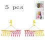 HJYPYJ Magic Hanger,PP Multifunction Folding Hanger,Durable Space-Saving Organizer Hangers, Non-Slip/B / 5 pcs