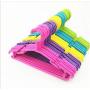 Liplasting 10Pcs/Lot Portable Clothes Hanger Kids Children Toddler Baby Clothes Coat Plastic Hangers Hook Household Random Color