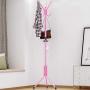 DERTHWER Coat Rack Coat Rack Hat Stand Free Standing Display Hall Tree Metal Hat Hanger Garment Storage Holder with 10 Hooks for Clothes Hats Suitable for All Kinds of Decoration Styles