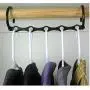10PC Random Color 5 Holes Multi-Door Holder Circle Clothes Hanger Decoration Clothes Holders Multifunction Paste Plastic Scarf Clothes Hanger
