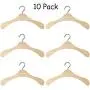 KonanAI15 Non-Slip Wooden Hangers Wooden Non-Slip Space Saving Mini Laundry Hook Clothes Hangers Drying Rack for Dolls Shirts Dresses Sweaters