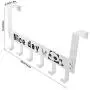 Art Over Door Hook Keys Hook Hanger 6 Hook Rack Clothes Holder for Closet Cabinet Door Wall Decor(White) Art Over Door Hook Keys Hook Hanger 6 Hook Rack Clothes Holder for Closet Cabinet Door Wall Decor(White)