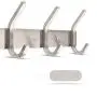 HOMFA Coat Hook Wall Mounted Stainless Steel Hook Rack with 6 Dual Hanger Hooks for Coats, Hats, Scarves, key HOMFA Coat Hook Wall Mounted Stainless Steel Hook Rack with 6 Dual Hanger Hooks for Coats, Hats, Scarves, key