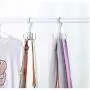 10pcs Random Color Plastic Home Hooks,Bedroom Hanger Clothes Hanging Rack Holder Hooks for Bags