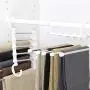 YUNAI Stainless Steel Pants Hangers Jeans Clothes Organizer Folding Storage Rack Space Saver Storage Rack for Hanging YUNAI Stainless Steel Pants Hangers Jeans Clothes Organizer Folding Storage Rack Space Saver Storage Rack for Hanging