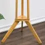 Pratcgoods Entryway Coat Rack Clothes Laundry Coat Rack Entryway Furniture Clothing Hanger Clothing Organizer 3-Tier Storage Shelves Coat Rack with 6 Hooks